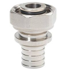 Переходник REHAU с накидной гайкой под евроконус 16-3/4 MX, латунь