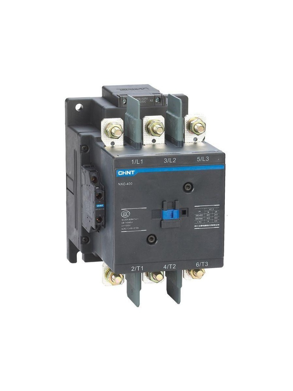 Контактор NXC-400 400А кат. 220-240В AC/DC 2НО+2НЗ AC-3 (R) CHINT 836548