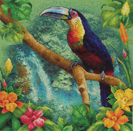 Набор для вышивания "PANNA"PT-1197 "У истока Амазонки" 34.5 х 34.5 см