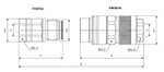 БРС РЕЗЬБОВЫЕ VP-P BSP 1/4 - D1/4 Розетка