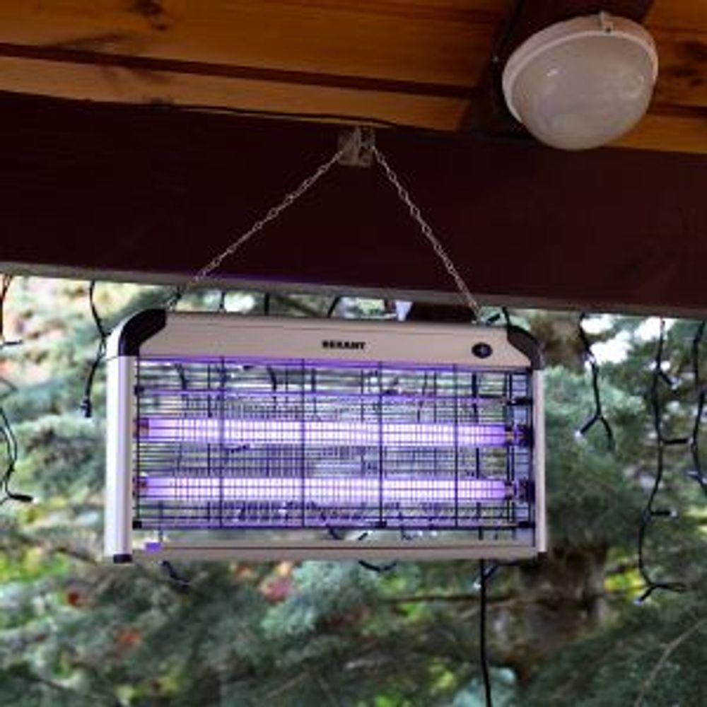 Антимоскитная инсектицидная лампа S 100м², 2х15Вт, 220В REXANT