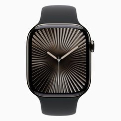 Apple Watch Series 10, 46mm, титан серого цвета, спортивный ремешок