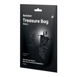 Мешочек для хранения вибромассажера Satisfyer Treasure Bag L (черный)