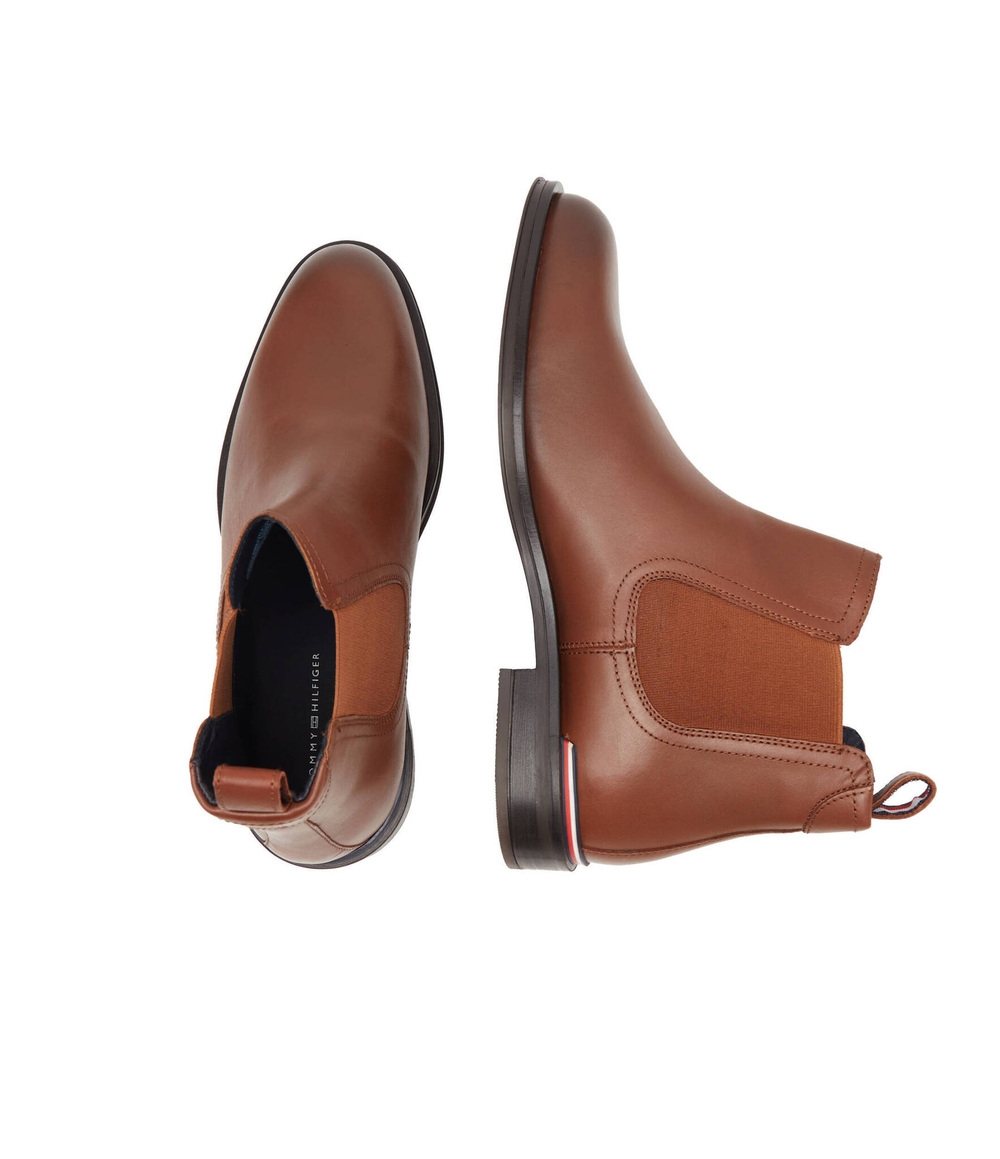 Кожаные челси Tommy Hilfiger - коричневый(FM0FM04806)