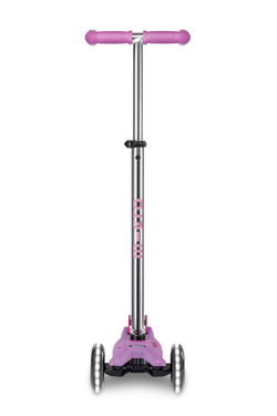 Самокат Maxi Micro Deluxe Glow Plus (светящийся) LED яркий сиреневый