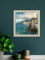 Картина на натуральном холсте настенная интерьерная 27*27 см