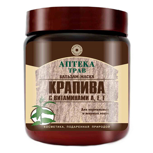 Бальзам-маска Фабрика красоты Крапива с Витаминами A, E, F 500мл