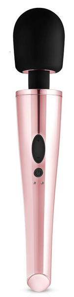 Черно-розовый вибромассажер Nouveau Wand Massager - 30 см.