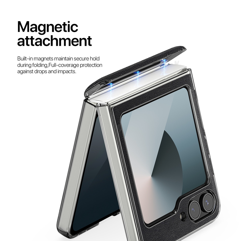 Чехол из искусственной кожи от Dux Ducis для Samsung Flip 6 и Flip7 FE (W25 Flip), серия Stex Series Case