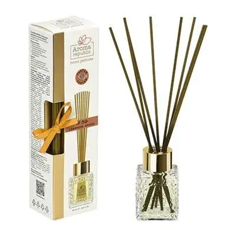 AROMA REPUBLIC Ароматический диффузор в стеклянном флаконе 50 мл,»№59 Lebanese spices» /12