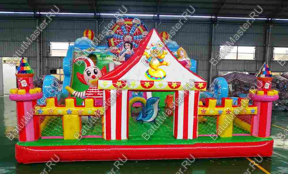 Коммерческий надувной батут "Парк развлечений" 12*8*6,5 м