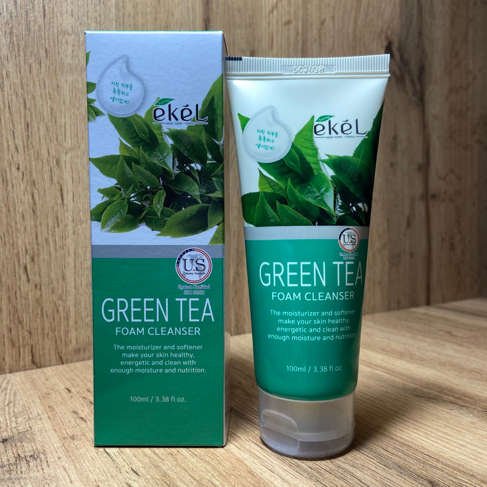 Пенка для умывания Ekel Green Tea Foam Cleanser с экстрактом зеленого чая 100 мл