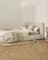 Кровать Martina со съемным чехлом из шенилла цвета экрю 180 x 200