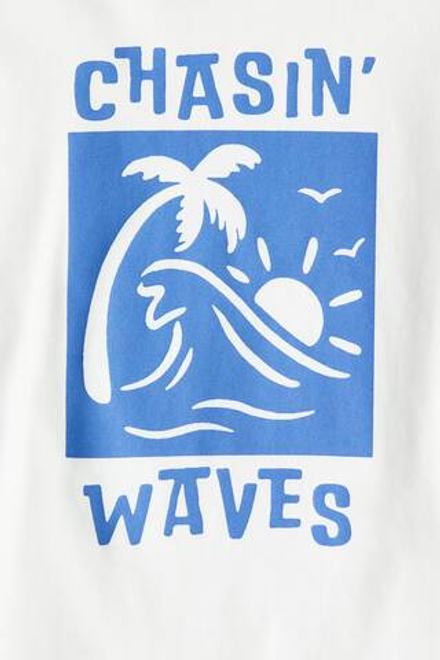 H&M Футболка с принтом, белый