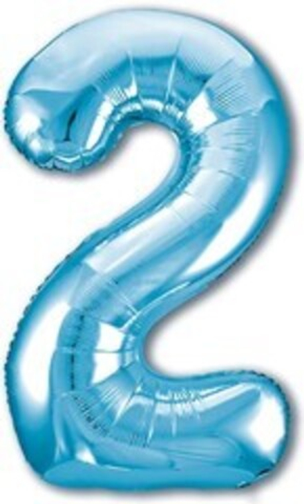 Р Цифра 2 Slim Голубой (40''/102 см)