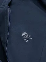 Худи Hardlunch Logo на молнии темно-синий