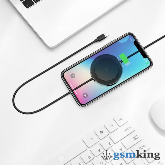 Baseus iP Cable Wireless Charger Black WXCA-01