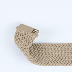 Эластичный ремешок серого цвета (Beige) от Dux Ducis для смарт часов Samsung Galaxy Watch 3, 4, 5, 6 и 7 (размер крепления 20мм), серия Strap (Mixture Pro Series)
