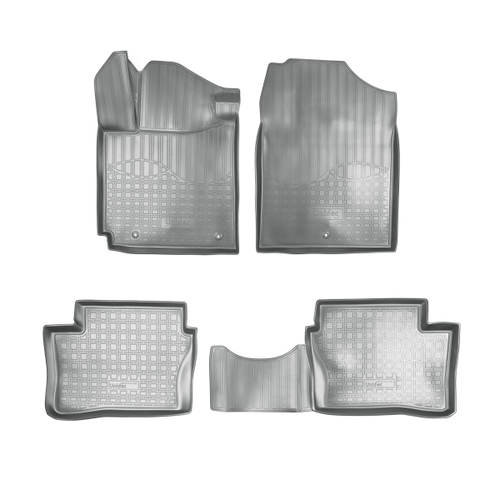 Ковры в салон Norplast/Unidec для Kia Picanto в кузове JA (2017-), Серый, арт.NPA11-C43-360-G