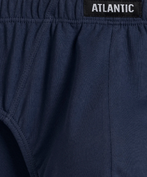 Мужские трусы (5шт) слипы классика Atlantic 5SMP-003, темно-синий + темно-голубой + голубой + небесно-голубой + голубой