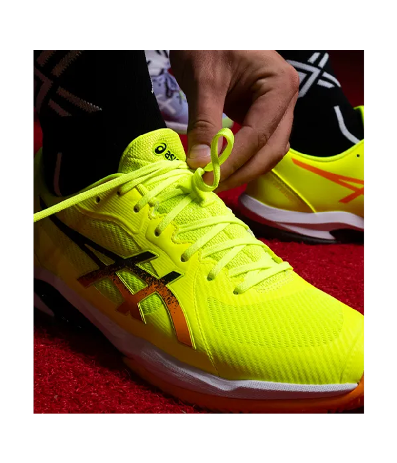 Asics Solution Swift FF 2 Padel Безопасные желтые-Стадионные оранжевые кроссовки