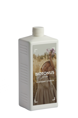 Жидкий концентрат для ванн BIOTONUS Валериана с бромом Детский 1000 мл