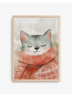 Постер новогодний 30х40 см декор на стену