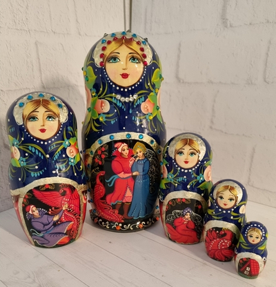 Матрешка 18см "Жар - птица" 5 мест
