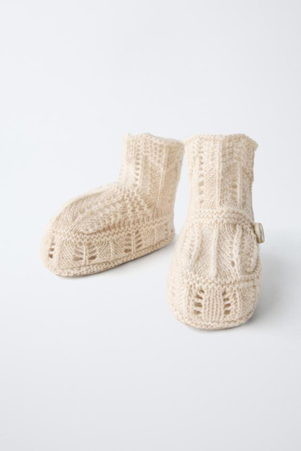 ZARA ПИНЕТКИ С ДЕТАЛЬЮ, БЕЖЕВЫЙ