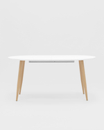 Стол обеденный Берген раскладной 160-190-220*90 белый