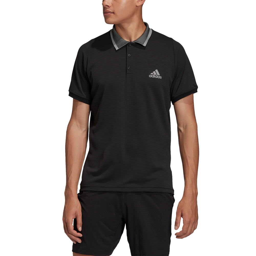 Мужское поло теннисное Adidas M T Freelift Polo - black/grey three
