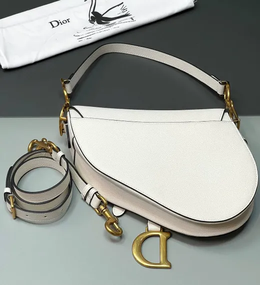 Сумка Dior Saddle белый
