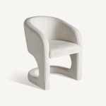 Кресло Bilais кремового цвета