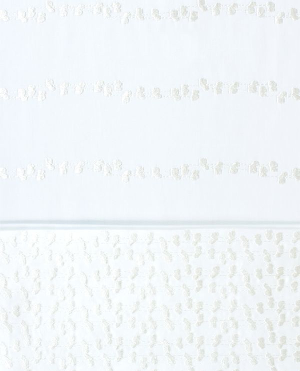 Элитное постельное белье сатин 2 спальное белое Elisa от Bovi фрагмент