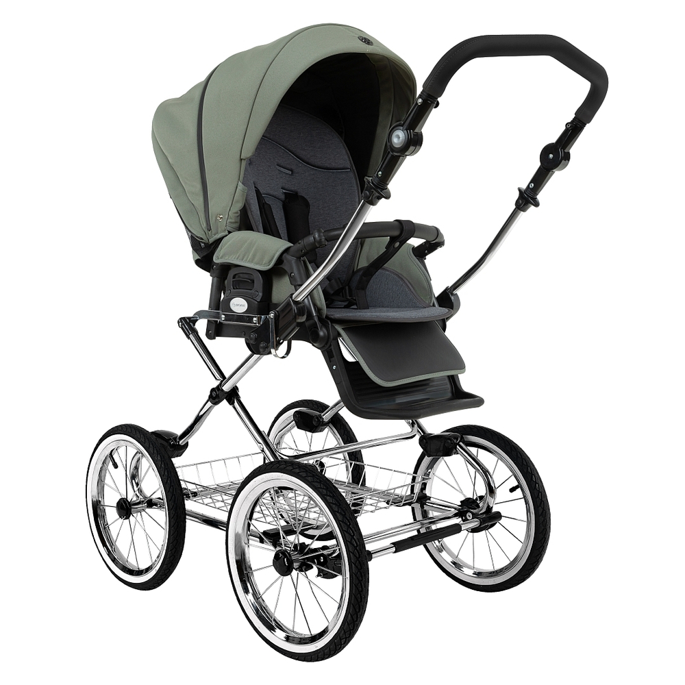 Коляска 2 в 1 ROAN BASS NEXT 2.0 CLASSIC d14 Sage Green