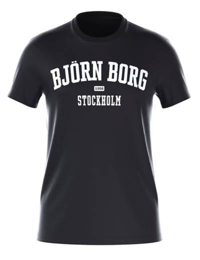 Мужская теннисная футболка Björn Borg Essential T-shirt - black