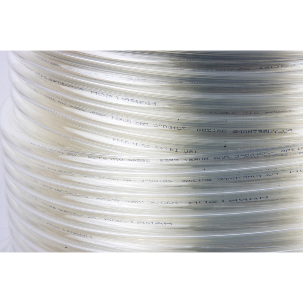 HUS0812-CL Трубка бесцветная Harrison PU 8х12 мм, длина 100 м