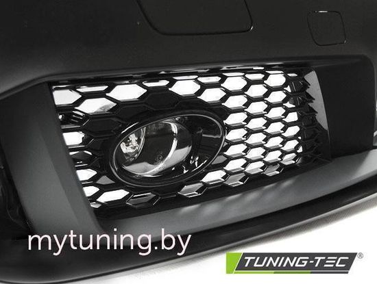 Передний бампер RS3 STYLE GLOSSY BLACK для Audi A3 8V