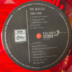 Винтажная виниловая пластинка LP The Beatles 1962 1966 (Japan 1982) (Red Vinyl) And I Love Her