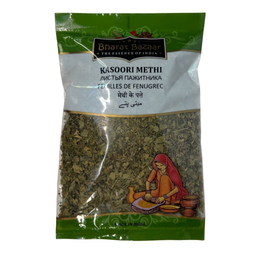 Bharat BAZAAR Kasoori Methi Листья Пажитника 50 г, 2 шт