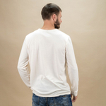 Лонгслив Мужской, ФРЕНЧ ТЕРРИ 250гр, Молочный, O-ворот, 48 (М) mdl 401