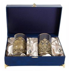 Чайная Пара "Москва+Гербовый" в шкатулке