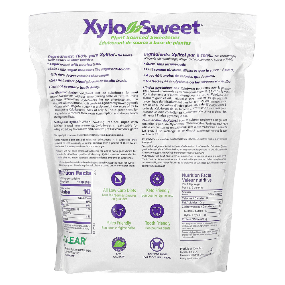 Xlear, XyloSweet®, подсластитель растительного происхождения, 2,27 кг (5 фунтов)