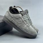 Кроссовки Nike AirForce 1 на меху #386 (сер.)