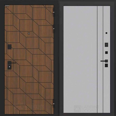 Входная дверь Бункер БН 03 - 10 Серый софт рельеф