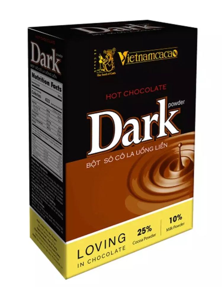 Горячий темный шоколад Vietnamcacao растворимый 15 саше