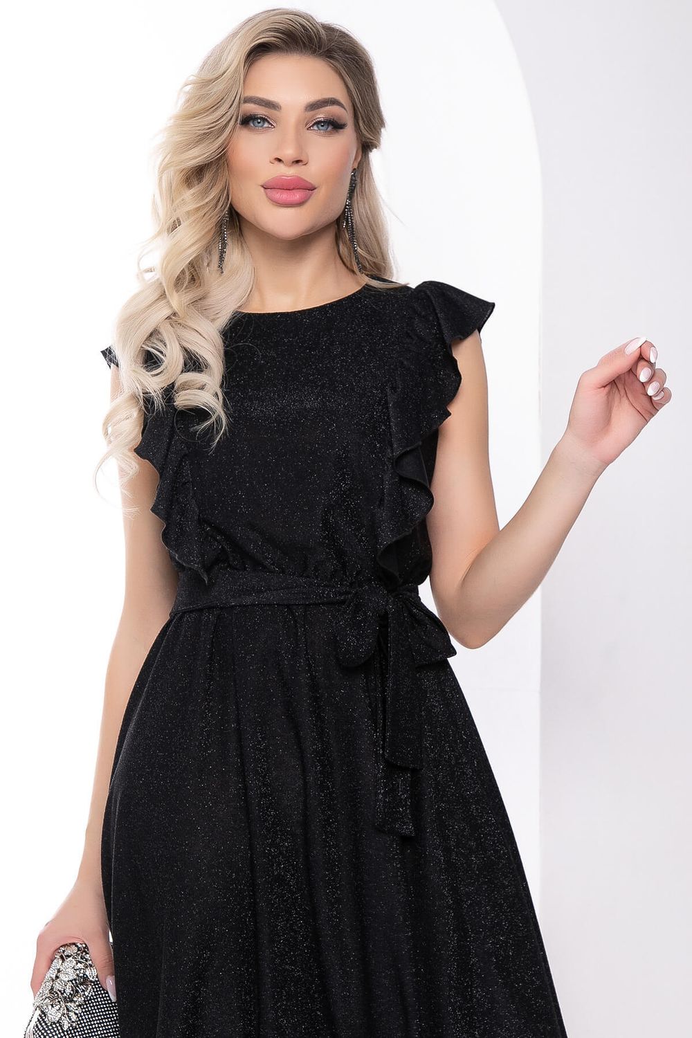 Платье "Аурелия" (мерцающий черный) П8003 LT Collection