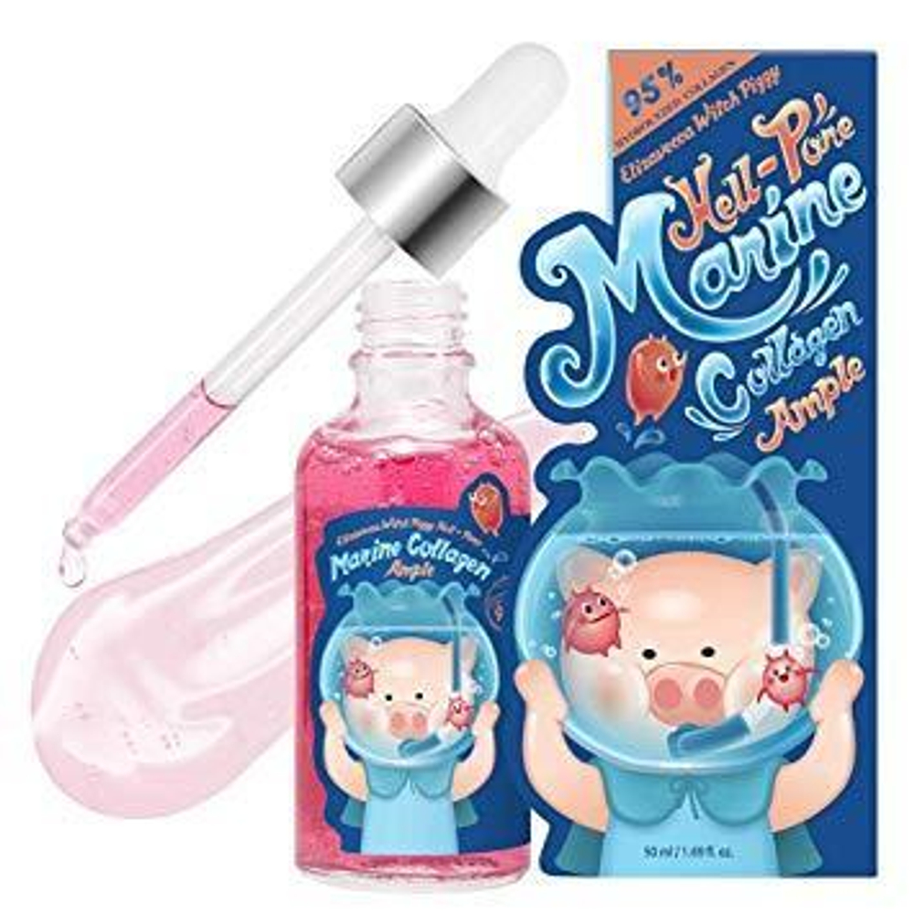 Elizavecca Сыворотка для лица c морским коллагеном Hell-Pore Marine Collagen Ample  50мл