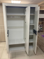 Шкаф 3-х ств. Леонардо ШК-35 бетон пайн светлый/графит