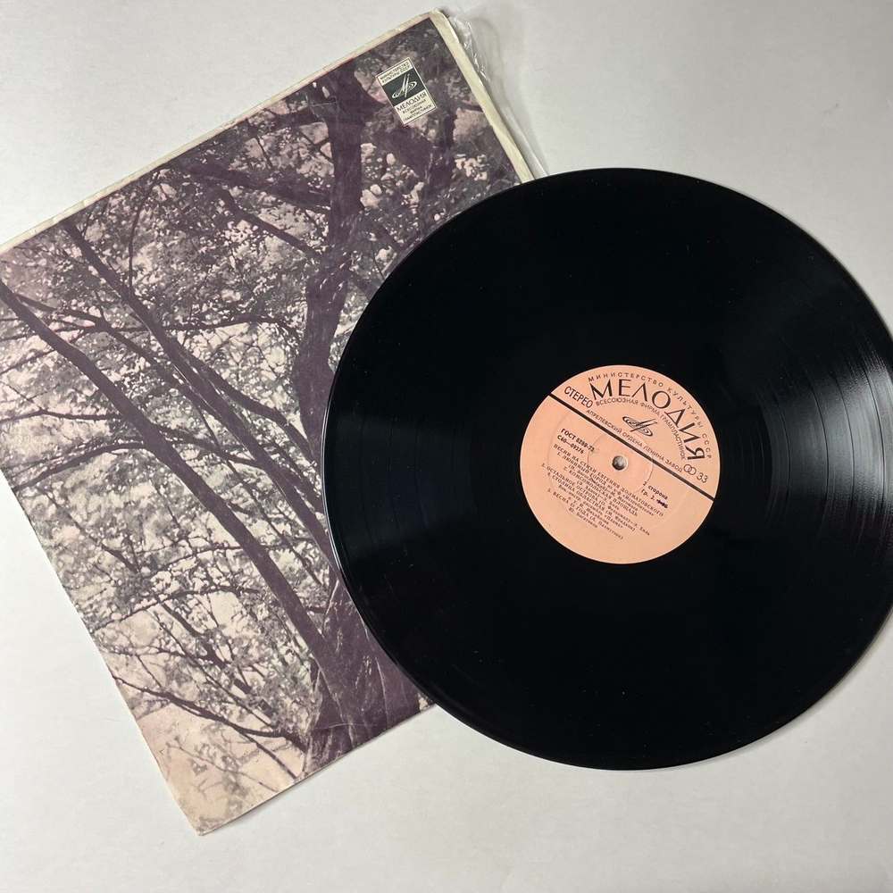 Винтажная виниловая пластинка LP Евгений Долматовский Песни На Стихи (СССР 1977) (Герман, Хиль, Магомаев) Любимый Город